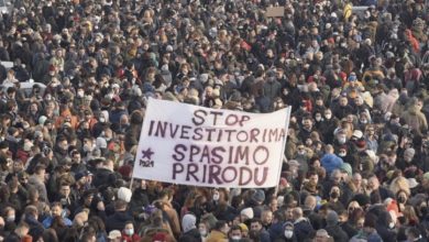 Protesti u Srbiji, u januaru 2022., zbog pokušaja otvaranja rudnika lijuma u toj zemlji